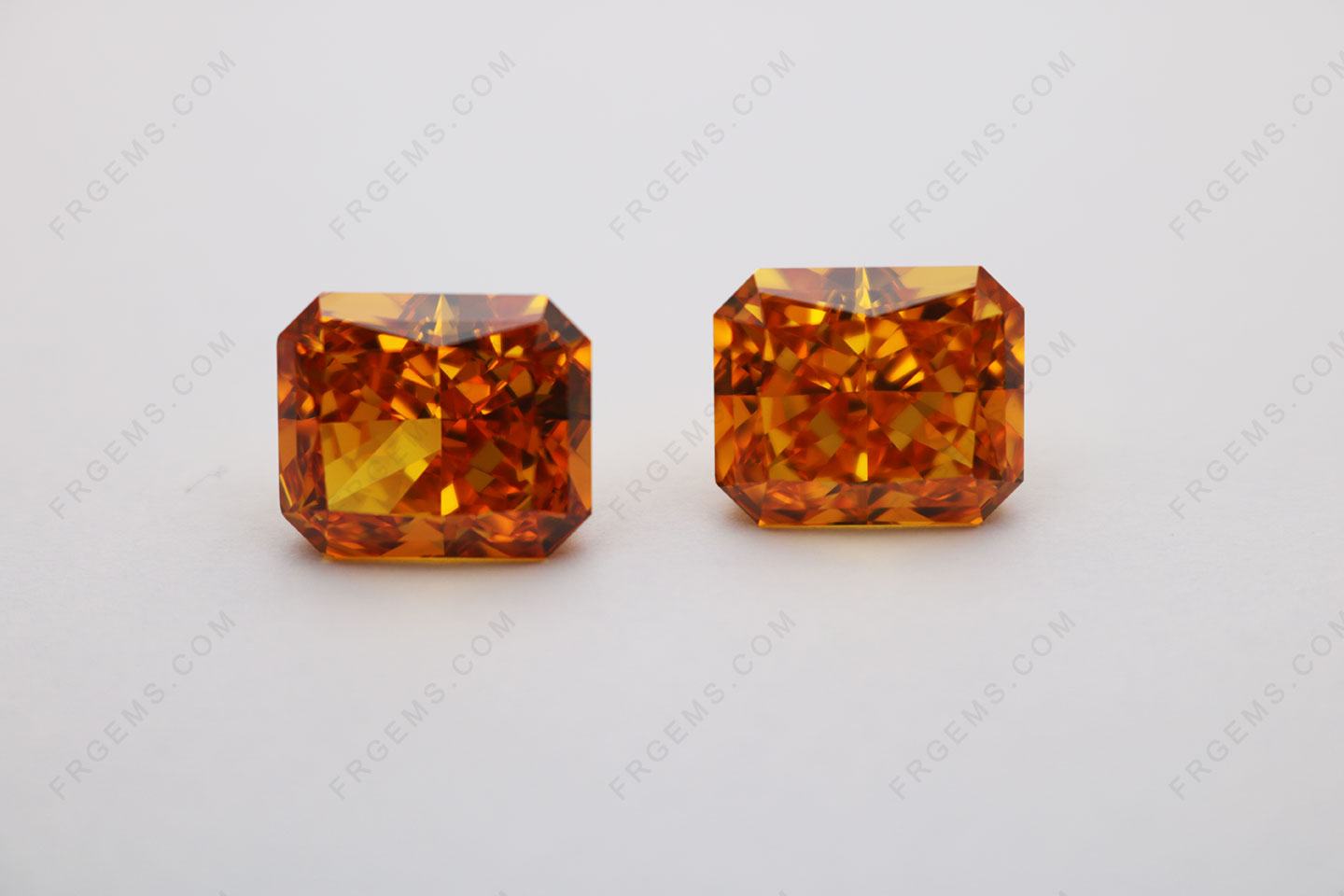 Bulk Wholesale Octagon Crushed Ice Cut Golden Yellow Color 5A Top Best Quality Loose Cubic Zirconia Gemstones