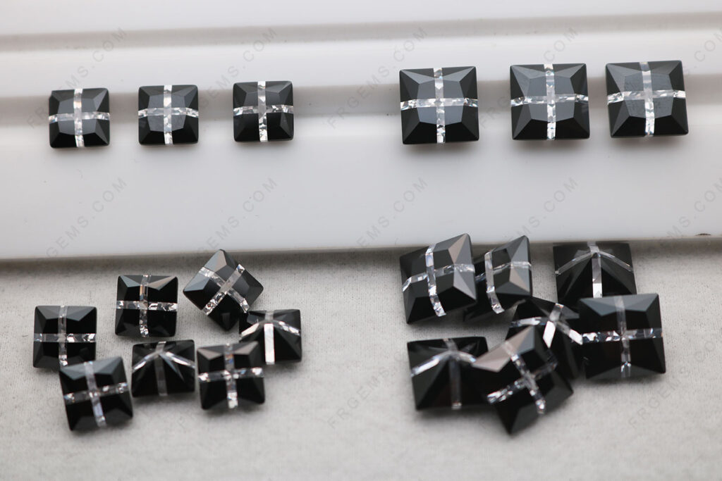 Bulk-Wholesale-Loose-CZ-black-and-white-Mixed-Color-Square-cross-faceted-10x10mm-8x8mm-gemstones-China-Suppliers-IMG_7141