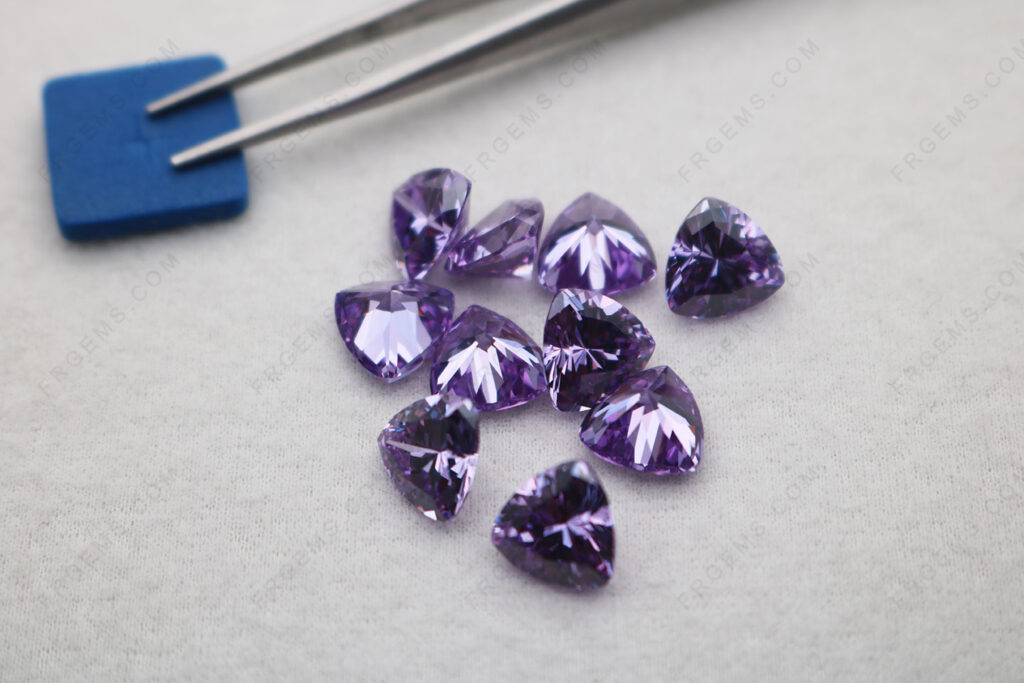 Bulk-Wholesale-Loose-Cubic-Zirconia-Lavender-Dark-Color-Trillion-faceted-9x9mm-gemstones-China-Suppliers-MG_7144