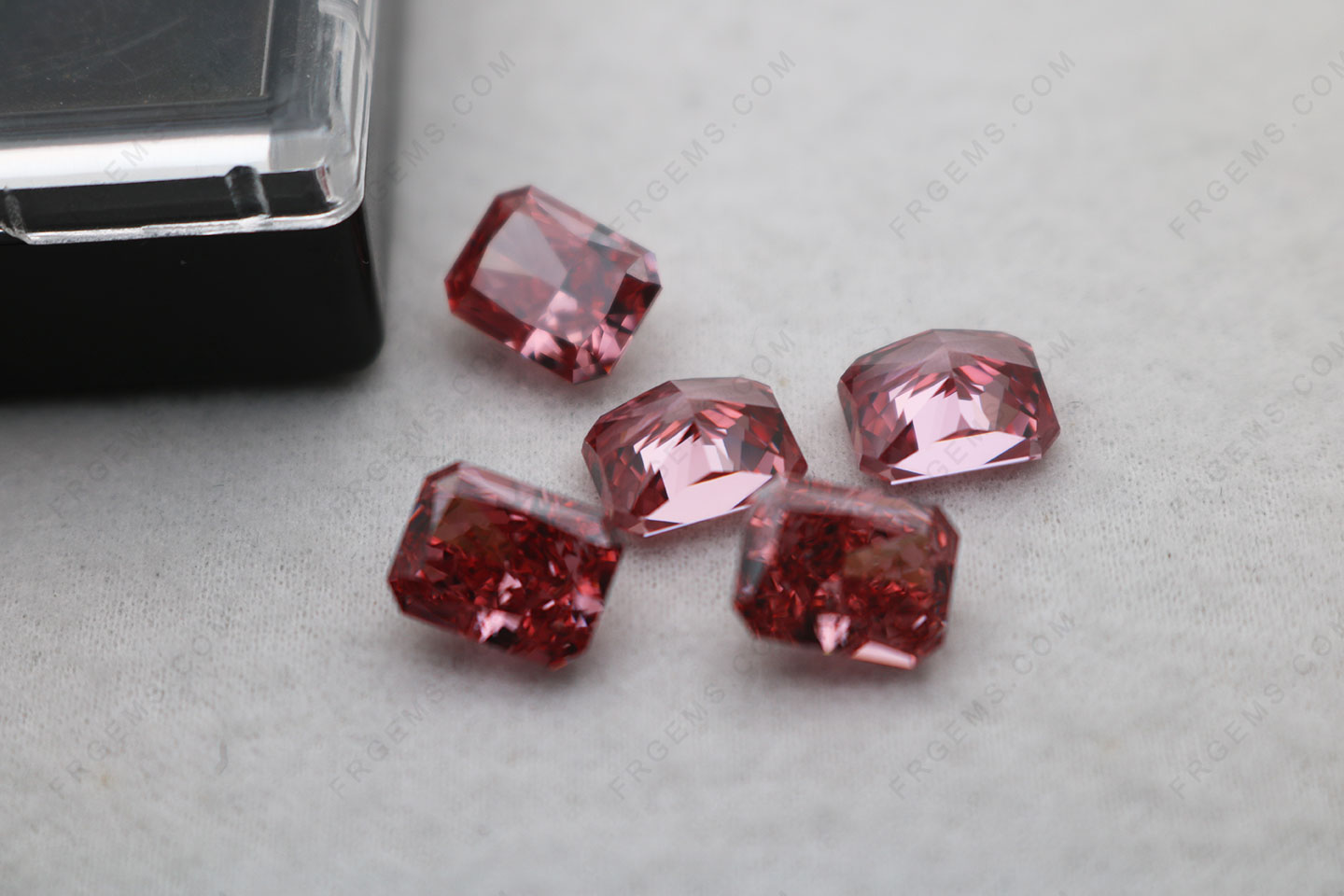 Octagon Crushed Ice cut Cubic Zirconia Mars Color Best top quality 7x9mm Loose CZ gemstones