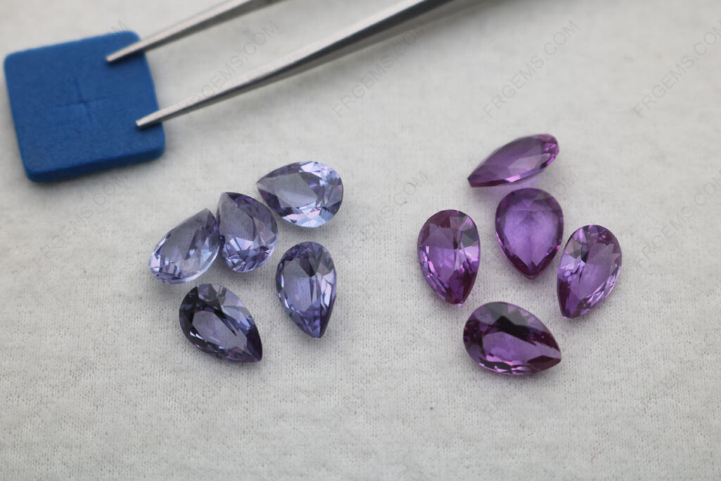 Synthetic-Alexandrite-Color-Change-Corundum-Pear-Shape-faceted-10x7mm-gemstones-bulk-wholesale-IMG_7225