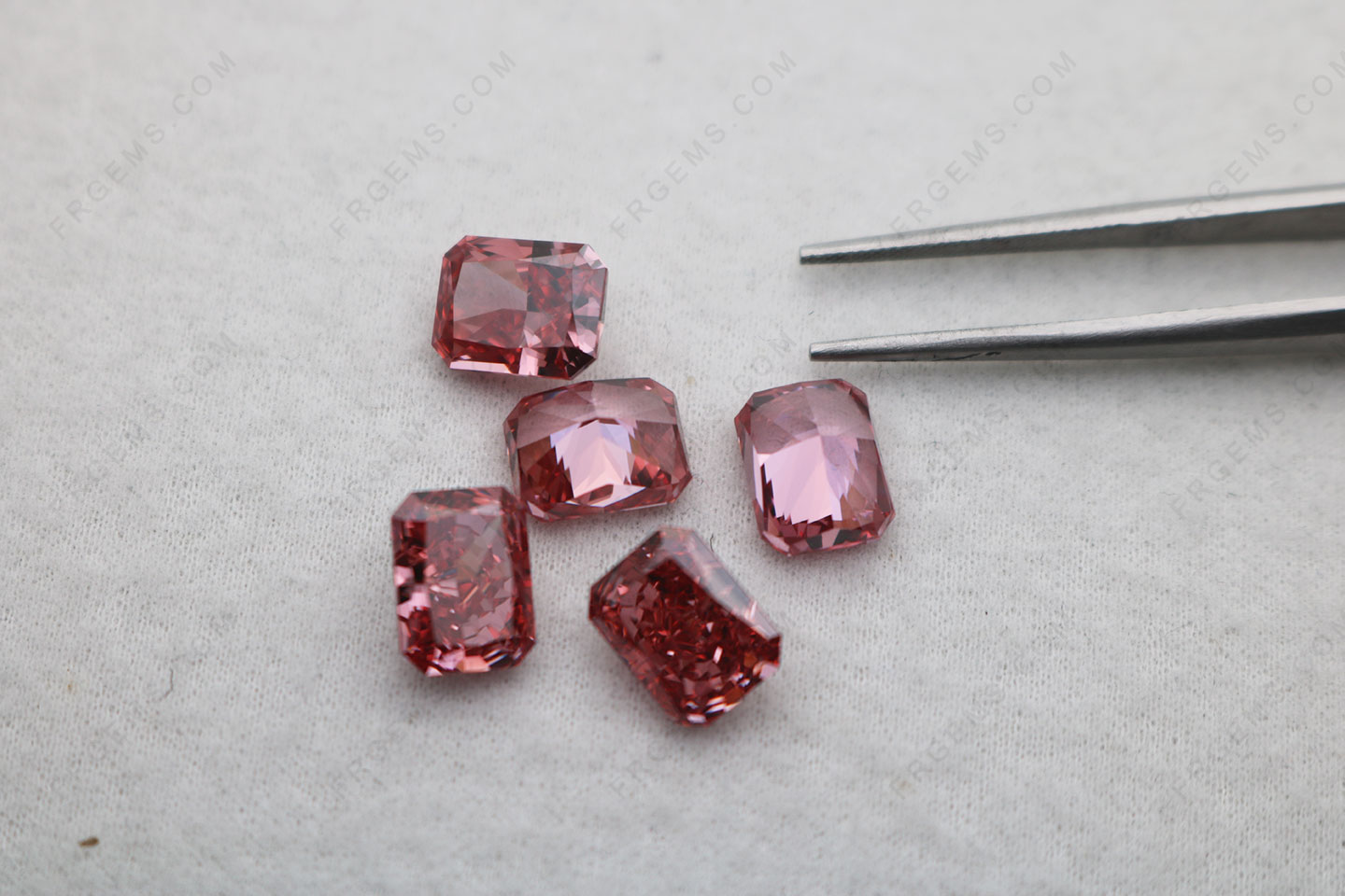 Octagon Crushed Ice cut Cubic Zirconia Mars Color Best top quality 7x9mm Loose CZ gemstones