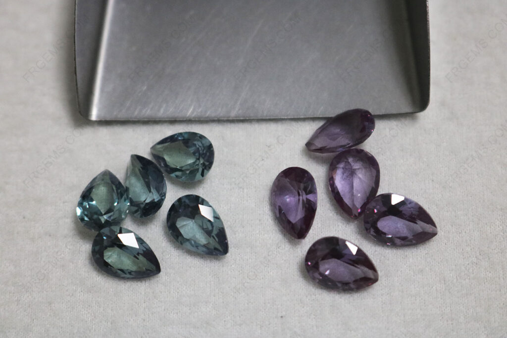 Wholesale-Synthetic-Alexandrite-Color-Change-Corundum-Pear-Shape-faceted-10x7mm-Loose-gemstones-China-IMG_7228