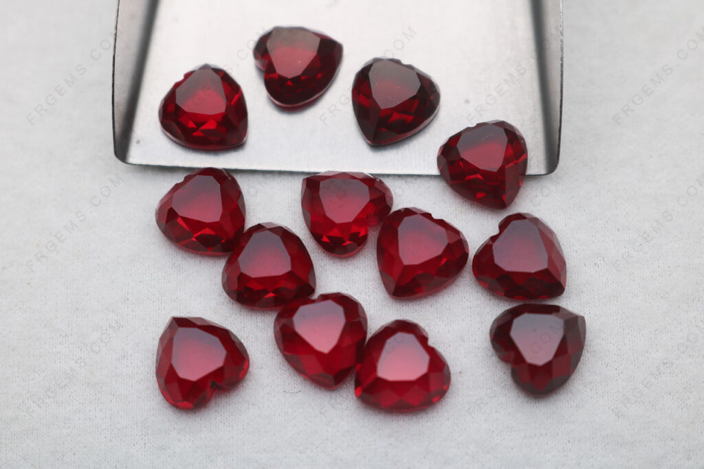 Corundum-Ruby-Red-Dark-Color-8#-Heart-shape-flat-bottom-faceted-top-10x10mm-loose-gemstones-China-factory-MG_7357