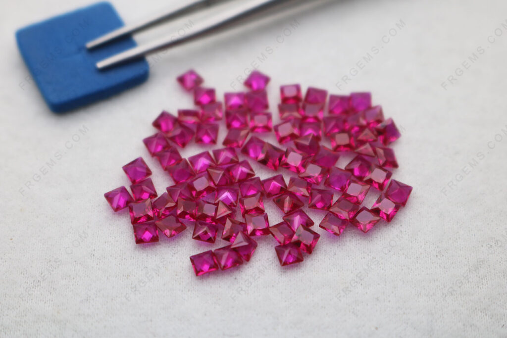Corundum-Ruby-Red-Dark-Color-8#-Square-princess-faceted-Cut-3x3mm-loose-gemstones-China-factory-IMG_7359