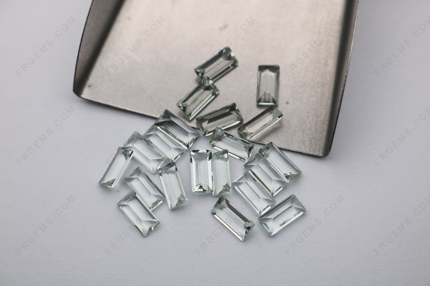 Wholesale Natural Genuine Prasiolite Baguette 8x4mm Step cut Loose Gemstones from China