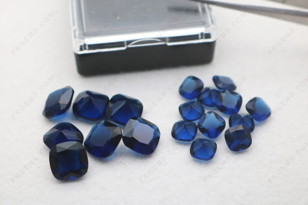 Glass-Sapphire-blue-Color-BA213#-Cushion-shape-faceted-10x10mm-and-7x7mm-loose-Gemstones-China-wholesale-IMG_7629