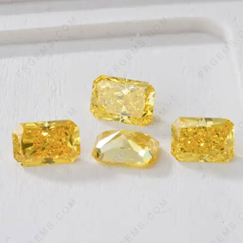 Yellow Color Lab Grown Diamond Faceted Loose Yellow Diamonds with IGI Certificate Bulk Wholesale