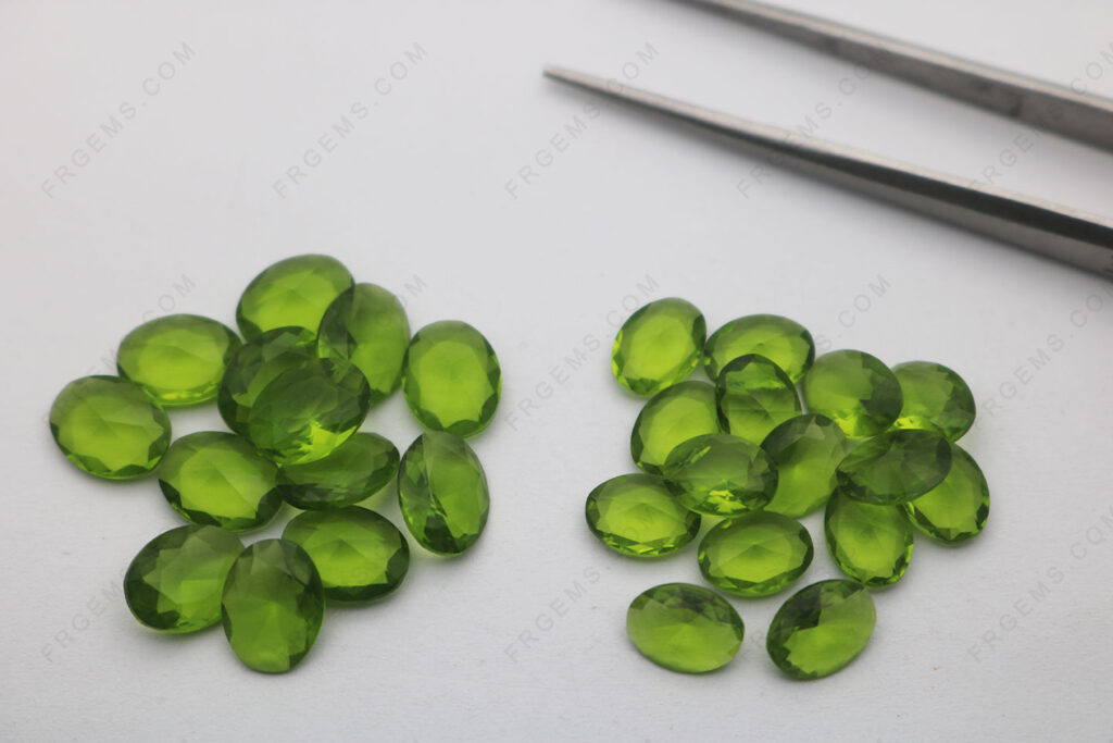 Synthetic-Peridot-Glass-BG128#-Color-Oval-shape-faceted-9x7mm-loose-Stones-wholesale-China-IMG_7796
