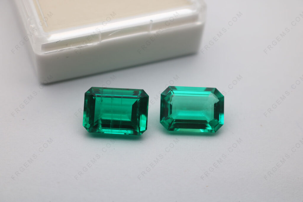 Wholesale-Hydrothermal-Lab-Emerald-Colombia-Green-color-With-Inclusion-Emerald-cut-14x10mm-Loose-Gemstones-IMG_7719