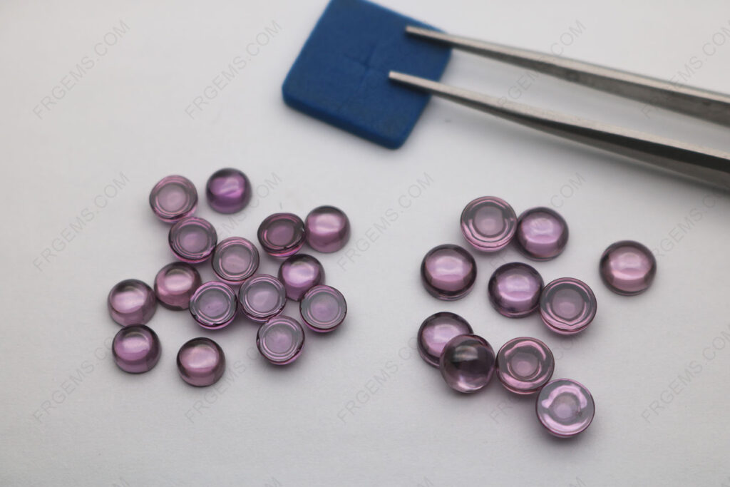 Cubic-Zirconia-Amethyst-Color-Medium-shade-Round-Cabochon-5mm-6mm-loose-Gemstones-Wholesale-China-IMG_7990
