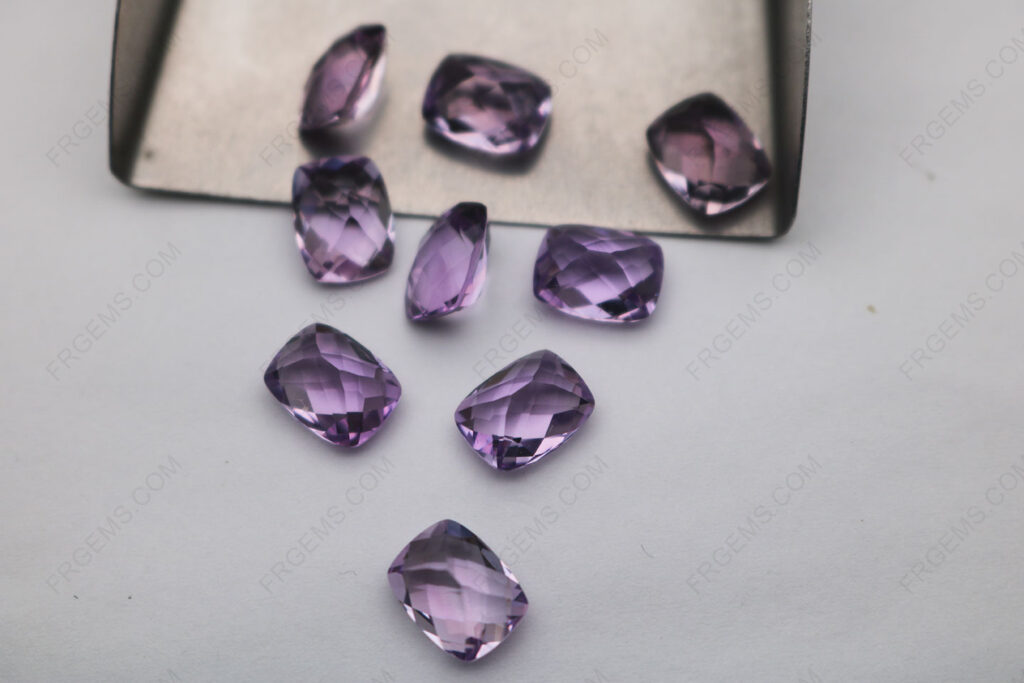 Geunine-Rose-de-france-amethyst-Color-Elongated-Cushion-shaped-Checkerboard-9x7mm-loose-gemstones-Wholesale-IMG_8067