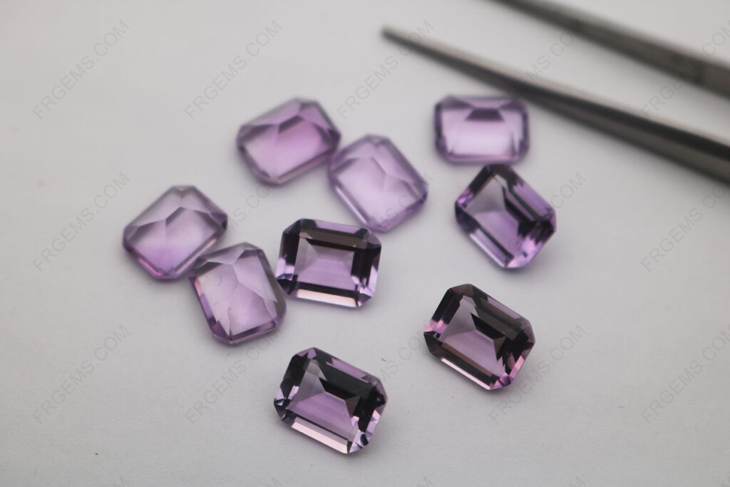 Geunine-Rose-de-france-amethyst-Color-Octagon-shaped-Emerald-cut-10x8mm-loose-gemstones-Wholesale-IMG_8069
