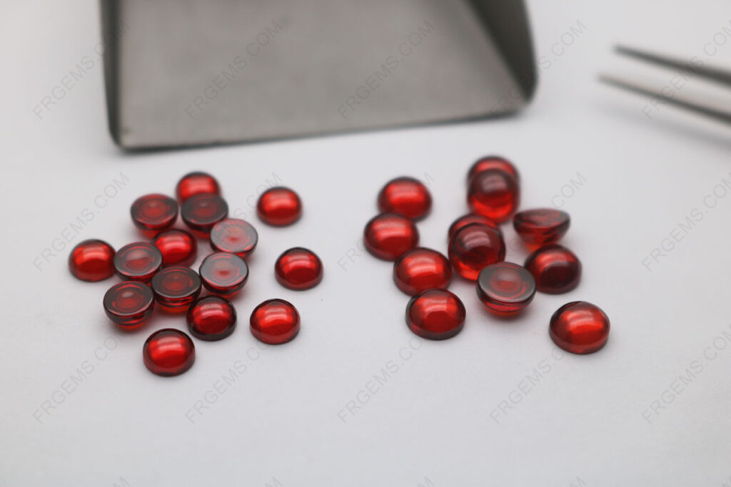 Loose-CZ-Garnet-Red-Color-Dark-shade-Round-Cabochon-5mm-6mm-Zirconia-Gemstones-China-Manufacturers-IMG_7980