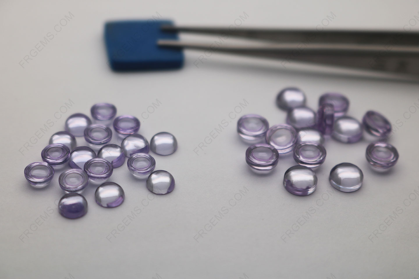 Cubic Zirconia Lavender Color Medium shade Round Cabochon 5mm and 6mm loose Gemstones Wholesale