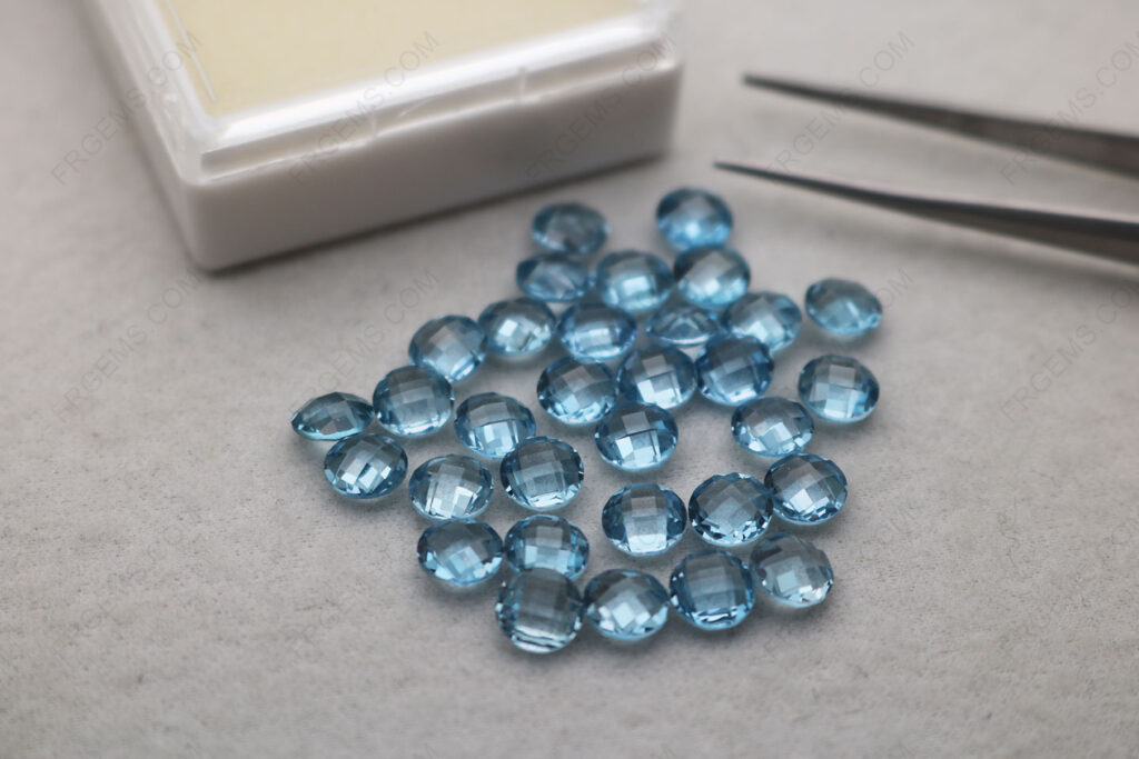Loose-Spinel-Topaz-Sky-Blue-#108-Round-Shape-Double-Side-Checkerboard-faceted-6mm-gemstones-wholesale-IMG_7913