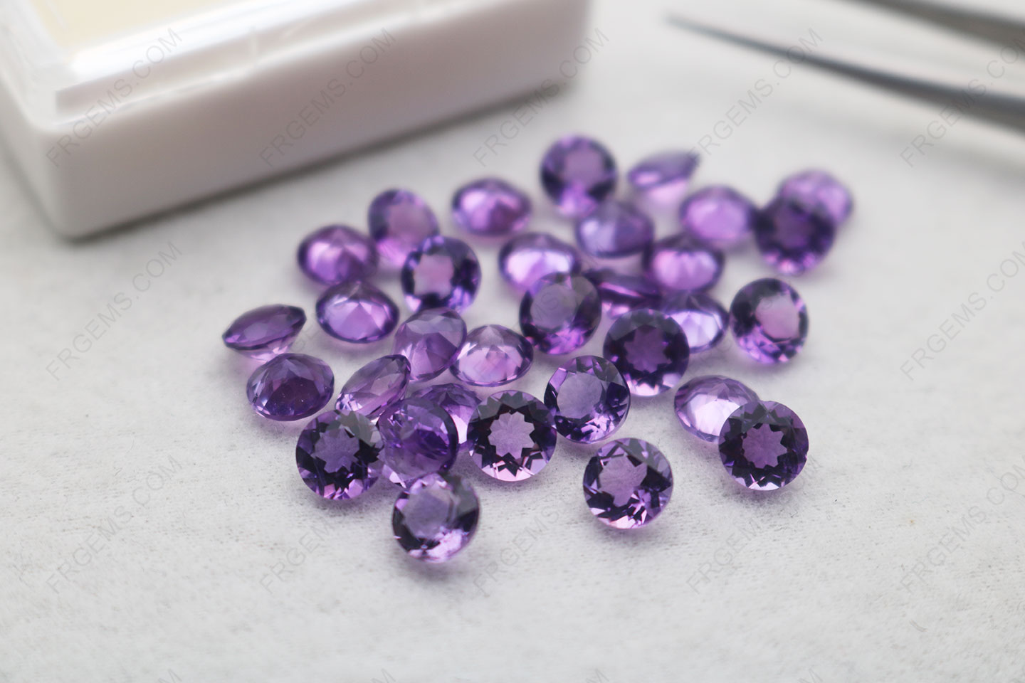 Natural Genuine Africa Amethyst Round Shape Faceted cut 5.5mm loose Stones Suppliers in China