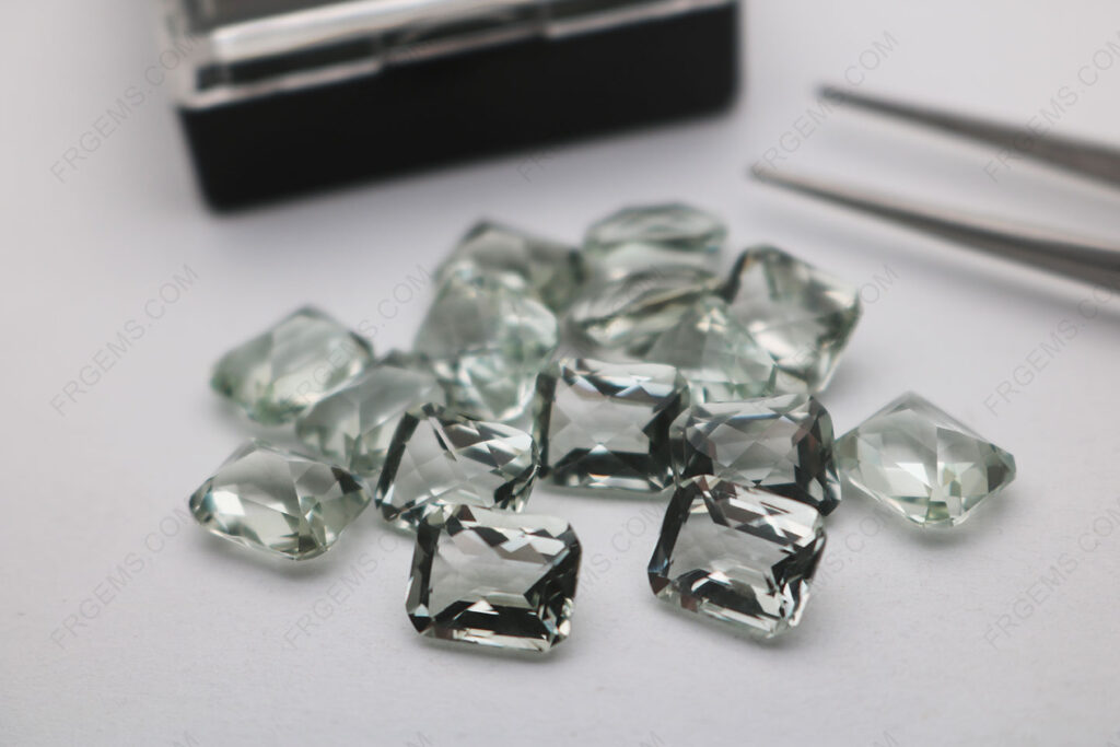 Wholesale-Natural-Prasiolite-dark-Radiant-Octagon-shape-Checkerboard-Top-faceted-10x8mm-Loose-Gemstones-IMG_7947