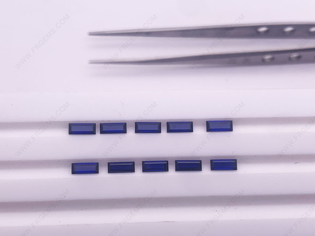 Lab-Grown-Blue-sapphire-Baguette-5x2mm-Loose-Gemstones-China-Supplier