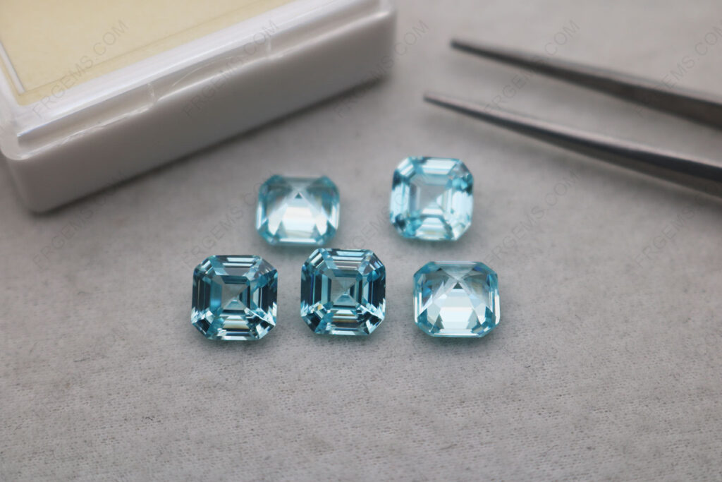 AAA-High-Quality-Cubic-Zirconia-Light-Aquamarine-Color-Asscher-Cut-8x8mm-loose-Gemstones-Wholesale-China-IMG_8168