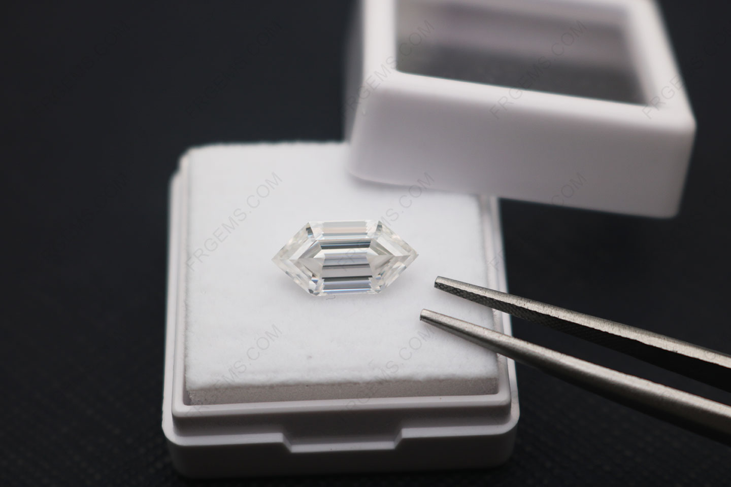 Wholesale Moissanite D Color Best quality VVS Hexagon Cut 12x6mm loose gemstones at factory direct price