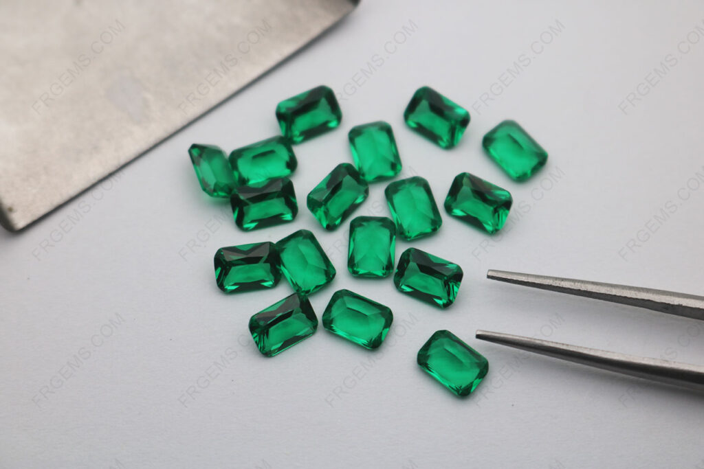 China-Nano-Crystal-Emerald-green-light-color-113#-Octagon-shape-Radiant-Cut-7x5mm-loose-gemstones-IMG_8340