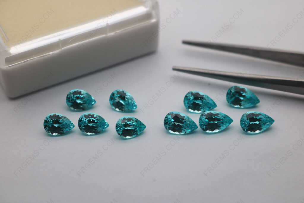 Lab-Grown-Paraiba-Sapphire-Color-Pear-faceted-8x5mm-7x5mm-Loose-Gemstones-Manufactuers-in-China-IMG_8106