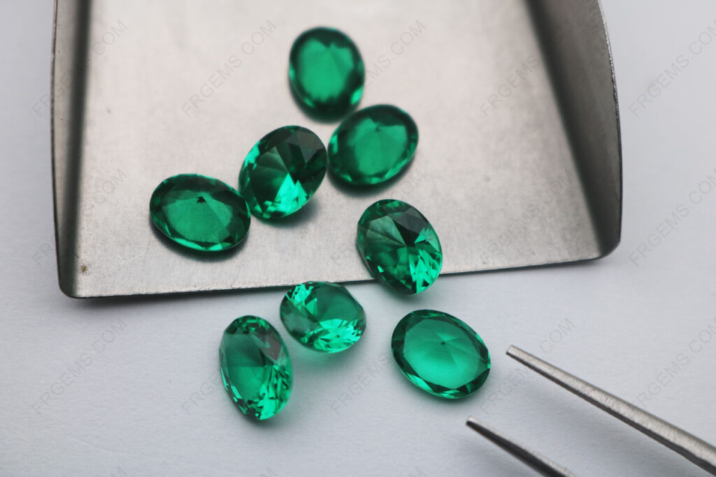 Nano-Crystal-Emerald-green-light-color-114#-Oval-shape-faceted-7x9mm-loose-gemstones-Suppliers-IMG_8344