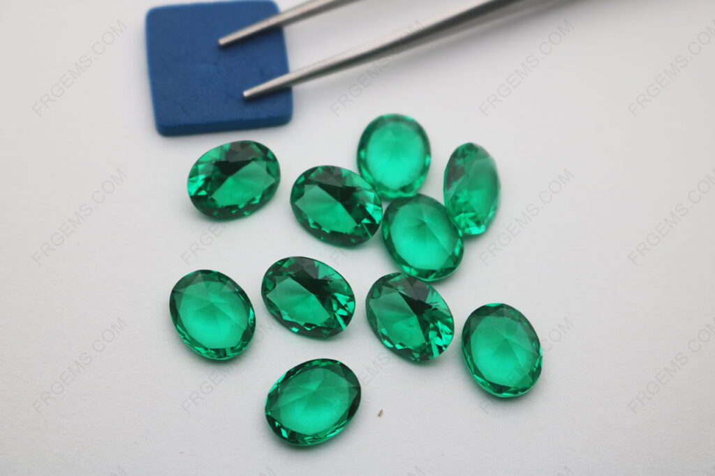 Nano-Crystal-Emerald-green-light-color-114#-Oval-shape-faceted-8x10mm-loose-gemstones-Suppliers-IMG_8346