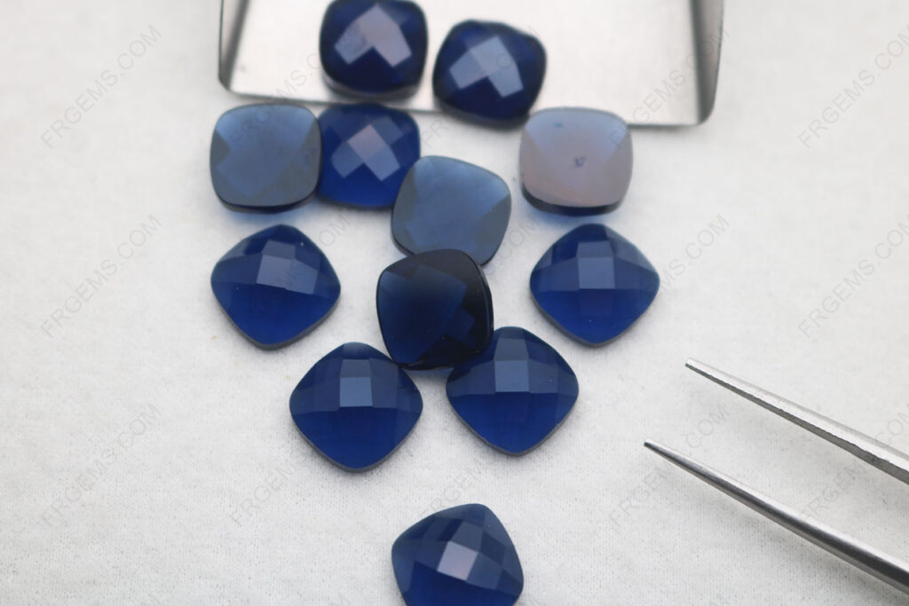 Nano-Crystal-Sapphire-Blue-Dark-color-121#-Cushion-checkerboard-top-flat-bottom-cut-11x11mm-gemstones-bulk-wholesale-IMG_8206