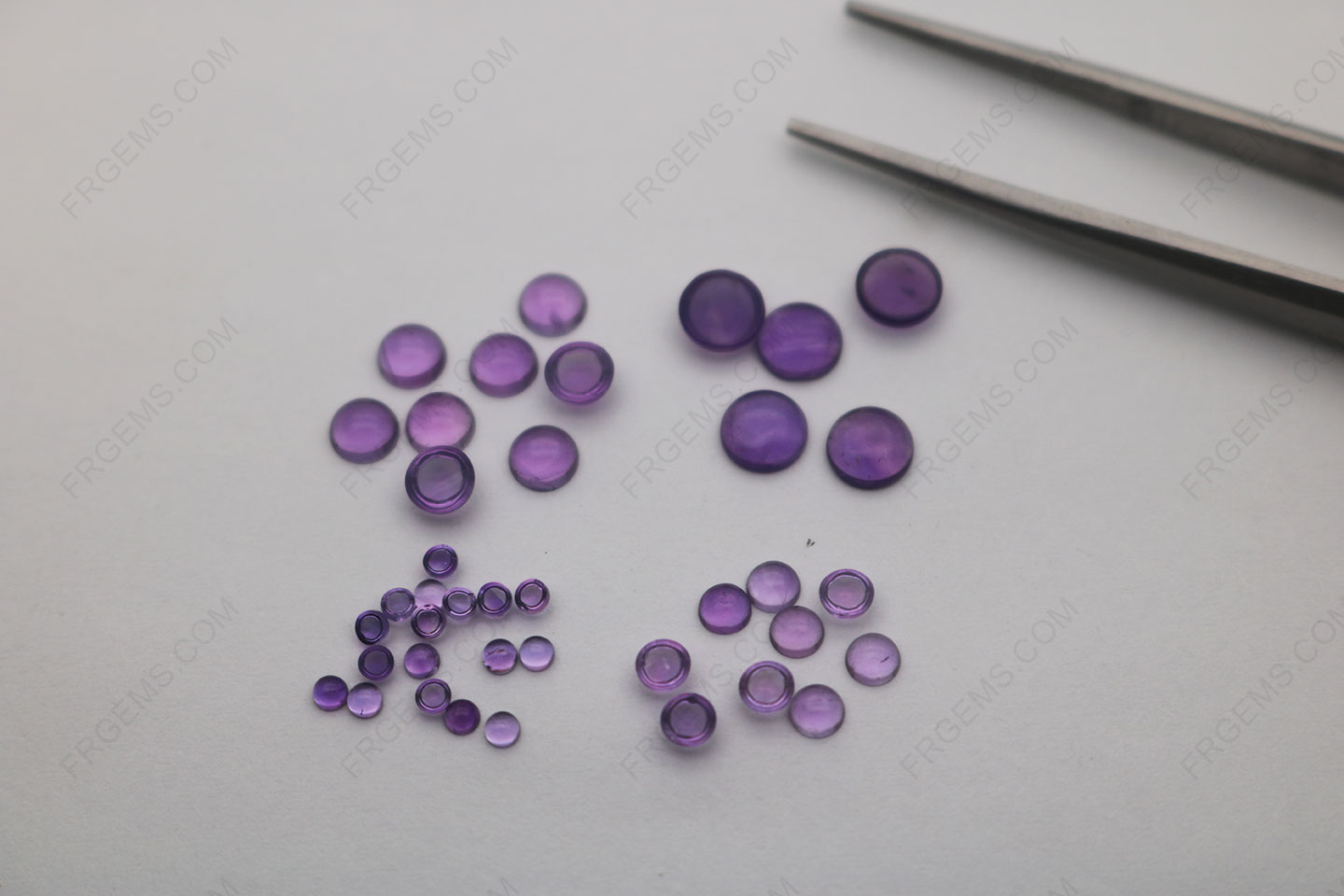 Natural Amethyst Color Round Shape Cabochon 2mm 3mm gemstones wholesale China Suppliers