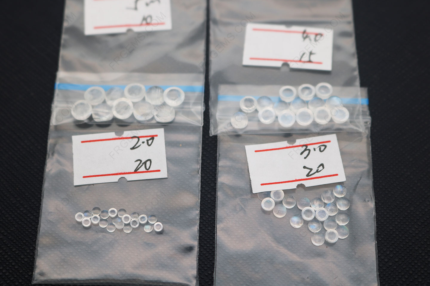 Natural Genuine Rainbow Moonstone Round Shape cabochon 2mm 3mm gemstones wholesale