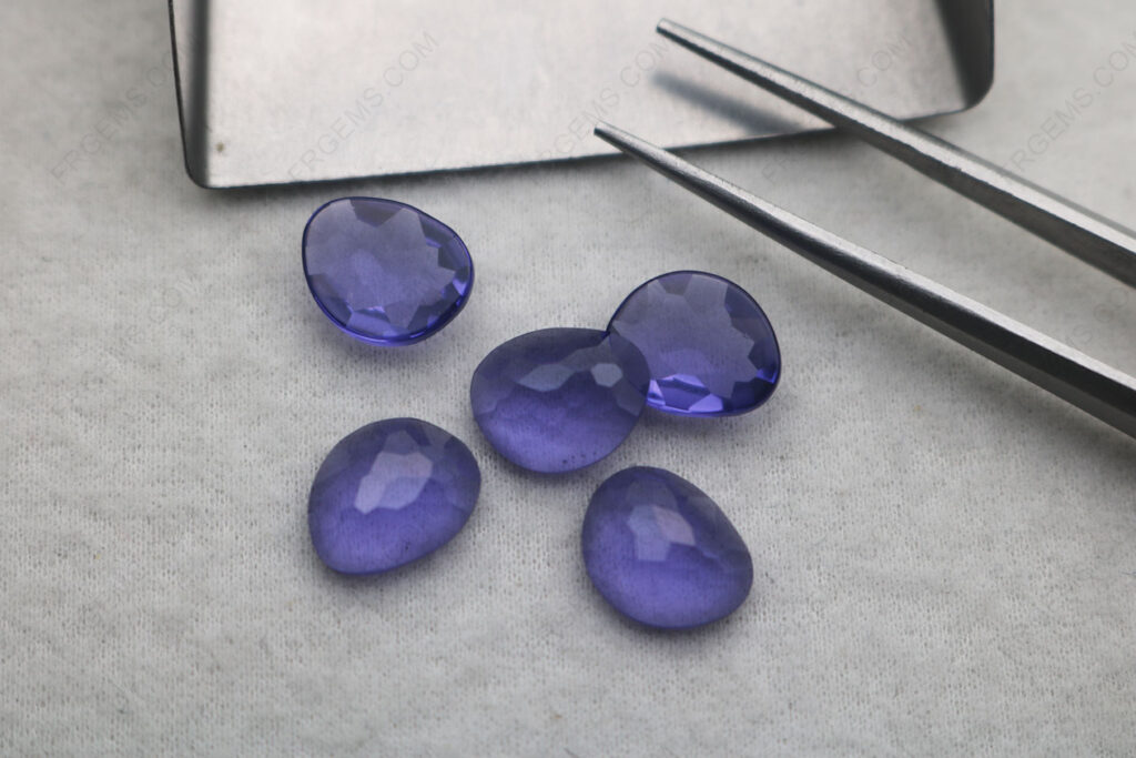 Tanzanite-Nanosital-Color-#124-Custom-shape-flat-bottom-irregular-Checkerboard-top-loose-Gemstones-China-IMG_8325
