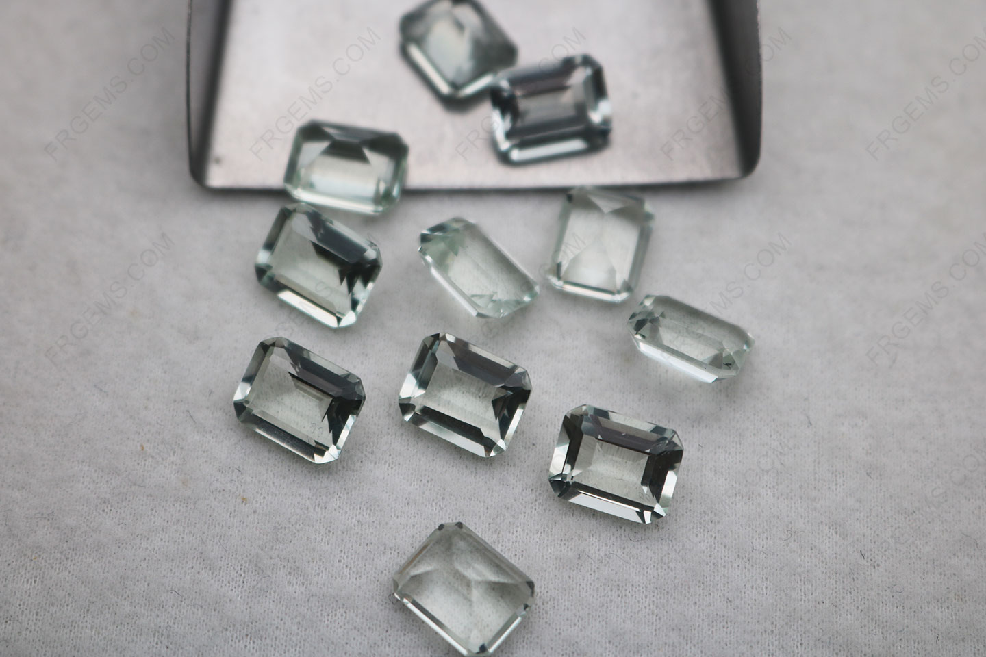 Wholesale Natural Genuine Prasiolite Octagon Emerald cut 10x8mm Loose Gemstones