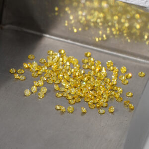 Lab-Grown-Diamond-Fancy-Intense-yellow-Melee-Faceted-Round-stones-China