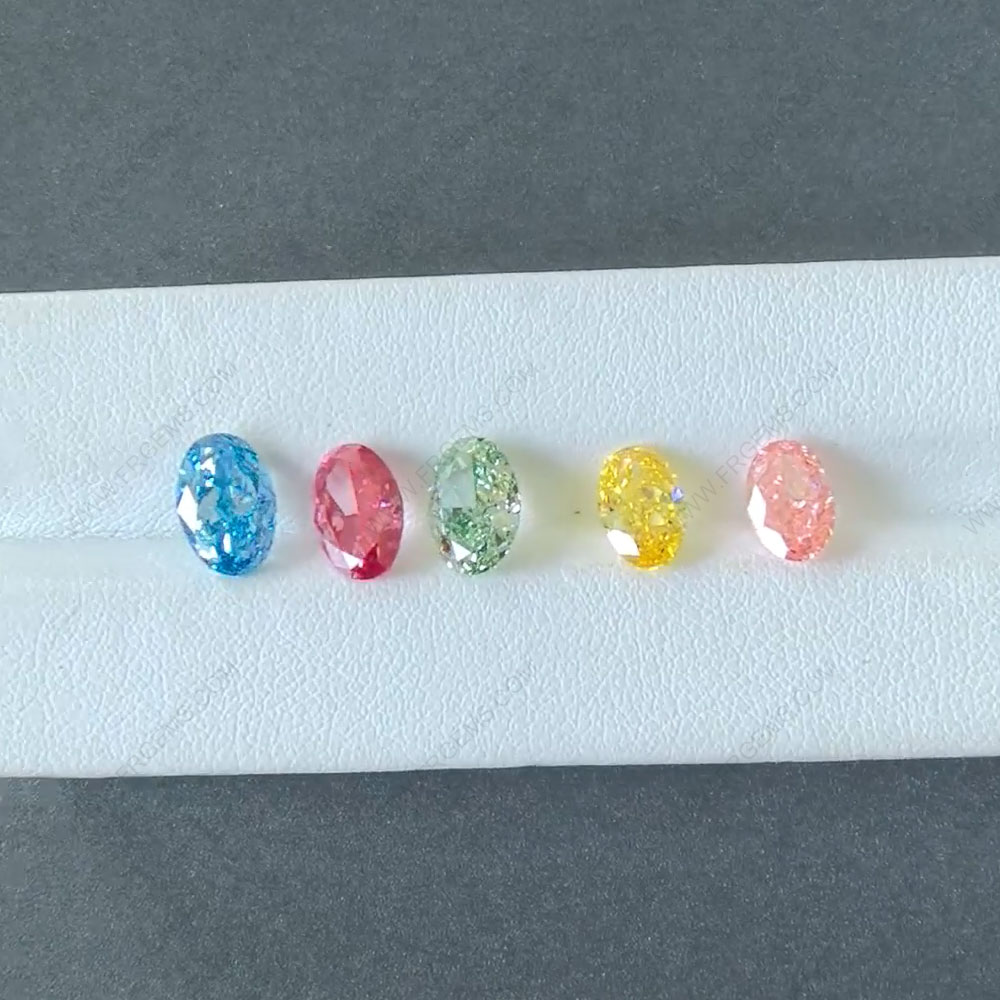 Lab Grown Diamond Yellow Green Pink Red and blue color Loose Lab grown Diamonds wholesale from China