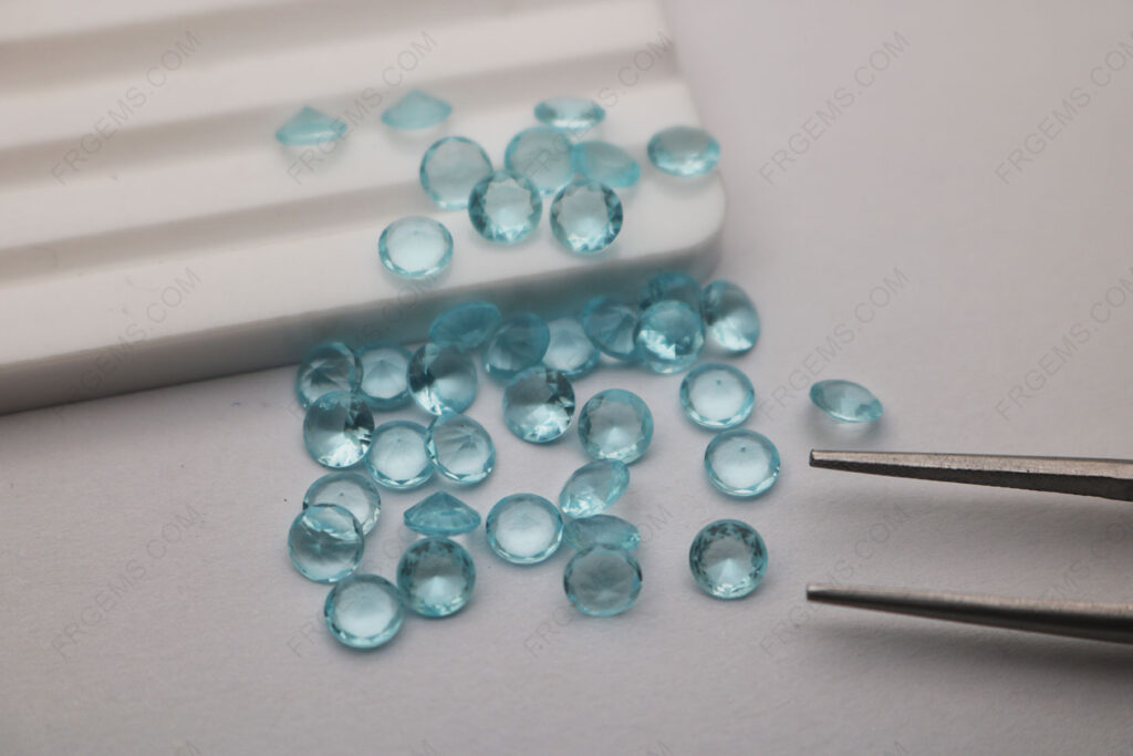Loose-Glass-Aquamarine-Light-Color-BA301#-Round-shape-faceted-4.50mm-Gemstones-Factory-from-China-