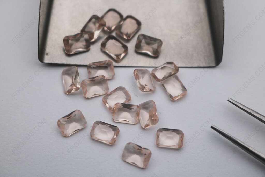 Loose-Glass-Champange-Color-BX42#-Octagon-shape-Radiant-7x5mm-Gemstones-Factory-from-China-