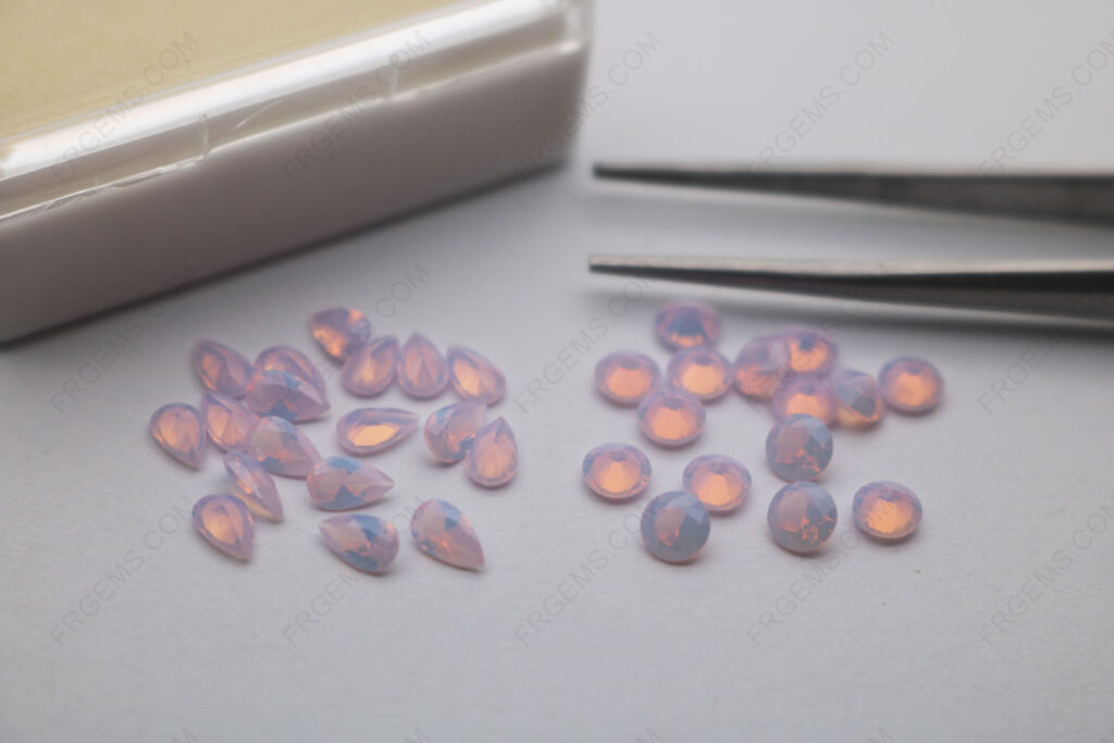 Wholesale-Loose-Nano-Opal-pink-283#-color-Round-and-Pear-Shape-faceted-cut-gemstones-China-